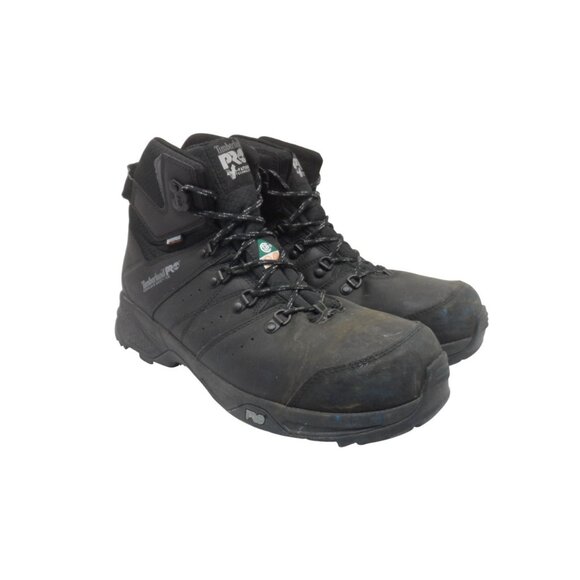 Timberland PRO Men's Mid-Cut Switchback WP Comp Toe Work Boots Black Size 11W - Picture 1 of 9